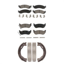 Charger l'image dans la galerie, Front Rear Ceramic Brake Pads And Parking Shoes Kit For Ford Explorer Sport Trac