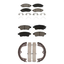 Charger l'image dans la galerie, Front Rear Ceramic Brake Pads And Parking Shoes Kit For Nissan Pathfinder Xterra