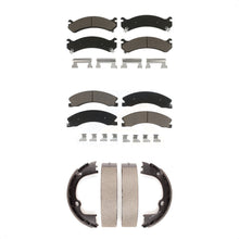 Load image into Gallery viewer, Front Rear Ceramic Brake Pads &amp; Parking Shoes Kit For Chevrolet Express 3500 GMC