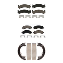 Charger l'image dans la galerie, Front Rear Ceramic Brake Pads &amp; Parking Shoe Kit For Chevrolet Express 3500 2500