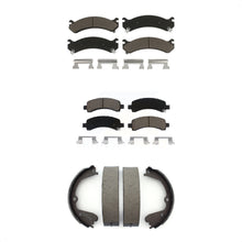 Load image into Gallery viewer, Front Rear Ceramic Brake Pads &amp; Parking Shoes Kit For Chevrolet Express 3500 GMC