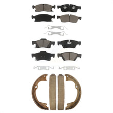 Load image into Gallery viewer, Front Rear Ceramic Brake Pads And Parking Shoe Kit For Jeep Grand Cherokee Dodge