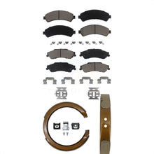 Load image into Gallery viewer, Front Rear Ceramic Brake Pads And Parking Shoes Kit For Chevrolet S10 Blazer GMC