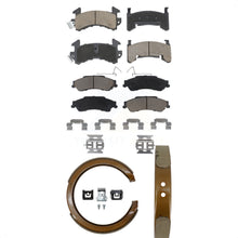 Load image into Gallery viewer, Front Rear Ceramic Brake Pads And Parking Shoes Kit For Chevrolet S10 GMC Sonoma