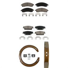 Charger l'image dans la galerie, Front Rear Ceramic Brake Pads And Parking Shoes Kit For Cadillac SRX CTS