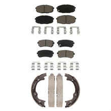 Charger l'image dans la galerie, Front Rear Ceramic Brake Pads And Parking Shoes Kit For Hyundai Elantra