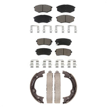 Load image into Gallery viewer, Front Rear Ceramic Brake Pads Parking Shoes Kit For 2010-2012 Hyundai Tucson FWD