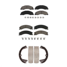 Charger l'image dans la galerie, Front Rear Ceramic Brake Pads And Parking Shoes Kit For Ford E-450 Super Duty
