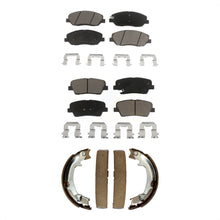 Charger l'image dans la galerie, Front Rear Ceramic Brake Pads Parking Shoes Kit For Kia Sedona Hyundai Entourage