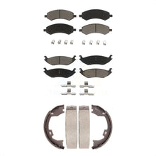 Load image into Gallery viewer, Front Rear Ceramic Brake Pads And Parking Shoes Kit For Dodge Ram 1500