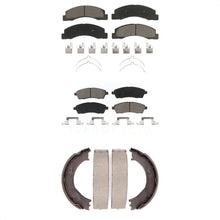 Load image into Gallery viewer, Front Rear Ceramic Brake Pads &amp; Parking Shoe Kit For Ford F-250 Super Duty F-350