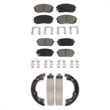 Load image into Gallery viewer, Front Rear Ceramic Brake Pads And Parking Shoes Kit For 2007-2010 Kia Rondo