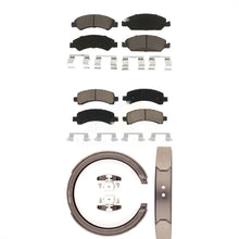 Charger l'image dans la galerie, Front Rear Ceramic Brake Pads &amp; Parking Shoes Kit For Chevrolet Express 1500 GMC