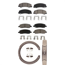 Charger l'image dans la galerie, Front Rear Ceramic Brake Pads And Parking Shoes Kit For Cadillac DTS
