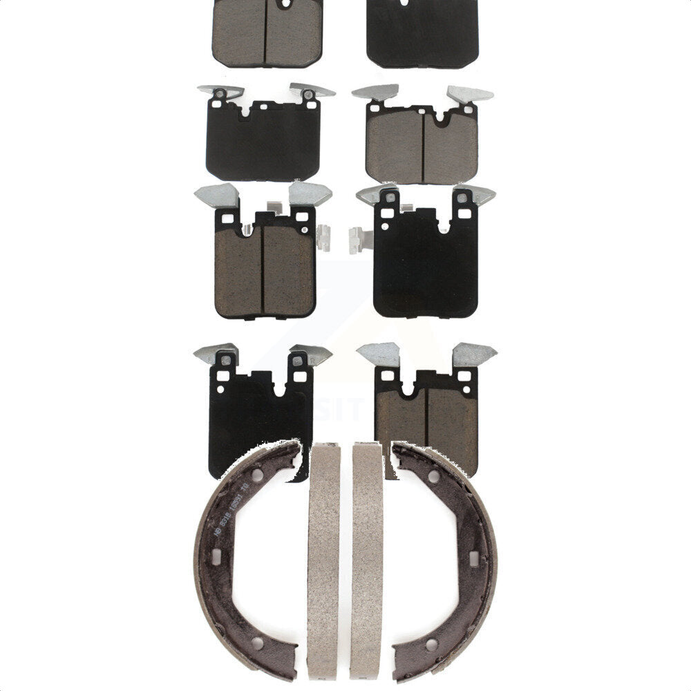 Front Rear Ceramic Brake Pads Parking Shoes Kit For BMW 428i 330i xDrive 335i M4
