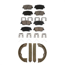 Charger l'image dans la galerie, Front Rear Ceramic Brake Pads Parking Shoes Kit For 17-18 Hyundai Santa Fe Sport