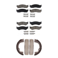 Load image into Gallery viewer, Front Rear Ceramic Brake Pads And Parking Shoes Kit For Dodge Ram 1500