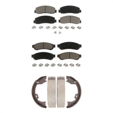 Load image into Gallery viewer, Front Rear Ceramic Brake Pads And Parking Shoes Kit For Ford F-350 Super Duty