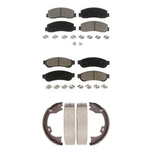 Charger l'image dans la galerie, Front Rear Ceramic Brake Pads &amp; Parking Shoe Kit For Ford F-250 Super Duty F-350