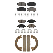 Charger l'image dans la galerie, Front Rear Ceramic Brake Pads And Parking Shoes Kit For 2010-2011 Hyundai Azera