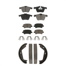 Charger l'image dans la galerie, Front Rear Ceramic Brake Pads And Parking Shoes Kit For 2007-2009 Volvo S80 AWD