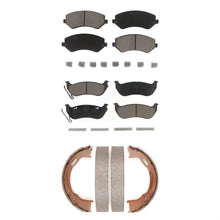 Load image into Gallery viewer, Front Rear Ceramic Brake Pads And Parking Shoes Kit For 2003-2007 Jeep Liberty