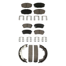 Charger l'image dans la galerie, Front Rear Ceramic Brake Pads And Parking Shoes Kit For 2010-2013 Kia Forte Koup