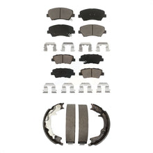 Charger l'image dans la galerie, Front Rear Ceramic Brake Pads And Parking Shoes Kit For 2014-2014 Kia Forte Koup
