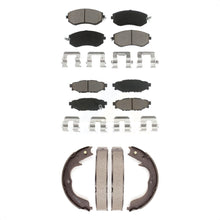 Load image into Gallery viewer, Front Rear Ceramic Brake Pads And Parking Shoes Kit For Subaru Impreza Forester