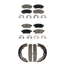 Charger l'image dans la galerie, Front Rear Ceramic Brake Pads And Parking Shoes Kit For 2005-2010 Honda Odyssey