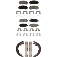 Charger l'image dans la galerie, Front Rear Ceramic Brake Pads And Parking Shoes Kit For Nissan Rogue Sentra Juke