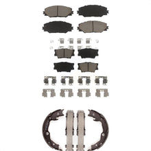 Charger l'image dans la galerie, Front Rear Ceramic Brake Pads &amp; Parking Shoes Kit For Toyota RAV4 Matrix Pontiac