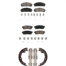 Charger l'image dans la galerie, Front Rear Ceramic Brake Pads &amp; Parking Shoes Kit For 2020-2021 Toyota Camry TRD