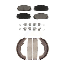 Charger l'image dans la galerie, Front Rear Ceramic Brake Pads And Drum Shoes Kit For Toyota Prius C Scion iQ