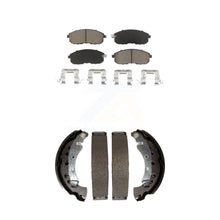 Charger l'image dans la galerie, Front Rear Ceramic Brake Pads And Drum Shoes Kit For 2013-2019 Nissan Sentra