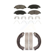 Charger l'image dans la galerie, Front Rear Ceramic Brake Pads And Drum Shoes Kit For 2009-2011 Nissan Versa 1.6L