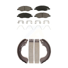 Charger l'image dans la galerie, Front Rear Ceramic Brake Pads &amp; Drum Shoes Kit For 2008 Nissan Versa 4-Wheel ABS