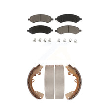 Charger l'image dans la galerie, Front Rear Ceramic Brake Pads &amp; Drum Shoe Kit For Dakota Dodge Mitsubishi Raider