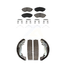 Charger l'image dans la galerie, Front Rear Ceramic Brake Pads And Drum Shoes Kit For Hyundai Elantra Tiburon