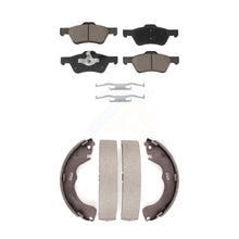 Load image into Gallery viewer, Front Rear Ceramic Brake Pads And Drum Shoes Kit For Ford Escape Mazda Tribute