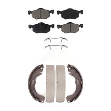 Charger l'image dans la galerie, Front Rear Ceramic Brake Pads And Drum Shoes Kit For Ford Escape Mazda Tribute