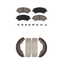 Charger l'image dans la galerie, Front Rear Ceramic Brake Pads &amp; Drum Shoe Kit For Dodge Grand Caravan Chrysler