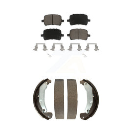 Front Rear Ceramic Brake Pads Drum Shoes Kit For Chevrolet HHR Cobalt Pontiac G5
