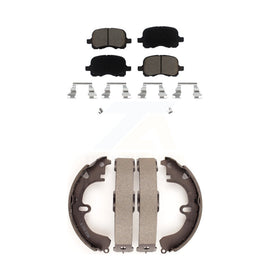 Front Rear Ceramic Brake Pads And Drum Shoes Kit For Toyota Corolla