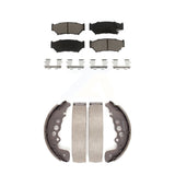 Front Rear Ceramic Brake Pads Drum Shoes Kit For Chevrolet Tracker Suzuki Vitara