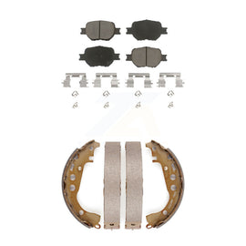 Front Rear Ceramic Brake Pads And Drum Shoes Kit For Toyota Celica