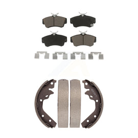 Front Rear Ceramic Brake Pads And Drum Shoes Kit For 2003-2005 Dodge Neon SRT-4