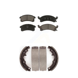 Front Rear Ceramic Brake Pads Drum Shoe Kit For Chevrolet Cavalier Pontiac Grand