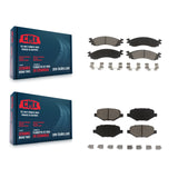 Front Rear Ceramic Brake Pads Kit For 2010-2012 Ford Taurus SHO
