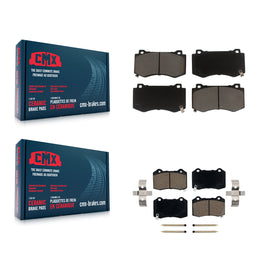 Front Rear Ceramic Brake Pads Kit For Dodge Charger Chrysler 300 Challenger Jeep